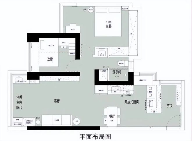 小小的空间拥有5大功能区细节一步到位！PG电子麻将胡了模拟器78㎡极简风设计